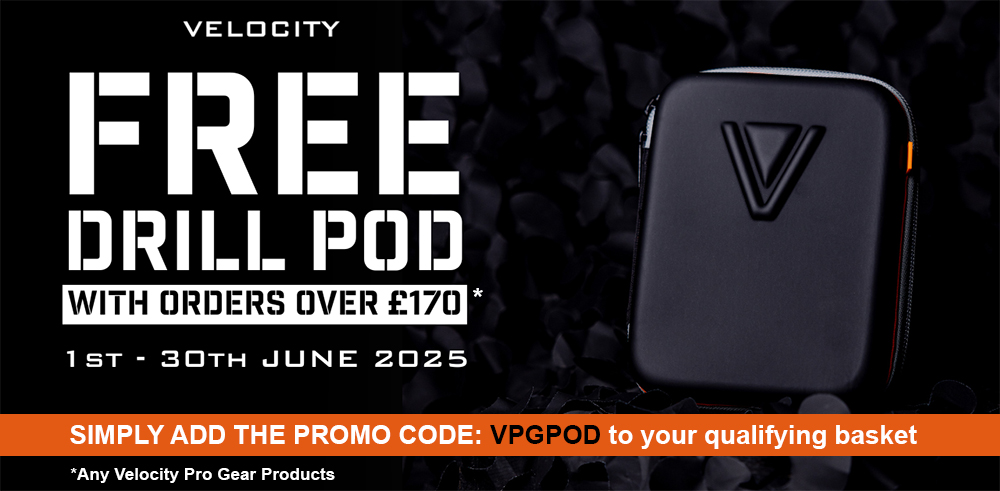 Free Drill Pod when you spend over 170 on Velocity Products